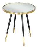 Zuo Modern Particle Side Table Gold and Black