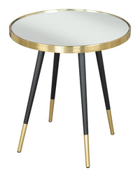 Zuo Modern Particle Side Table Gold and Black