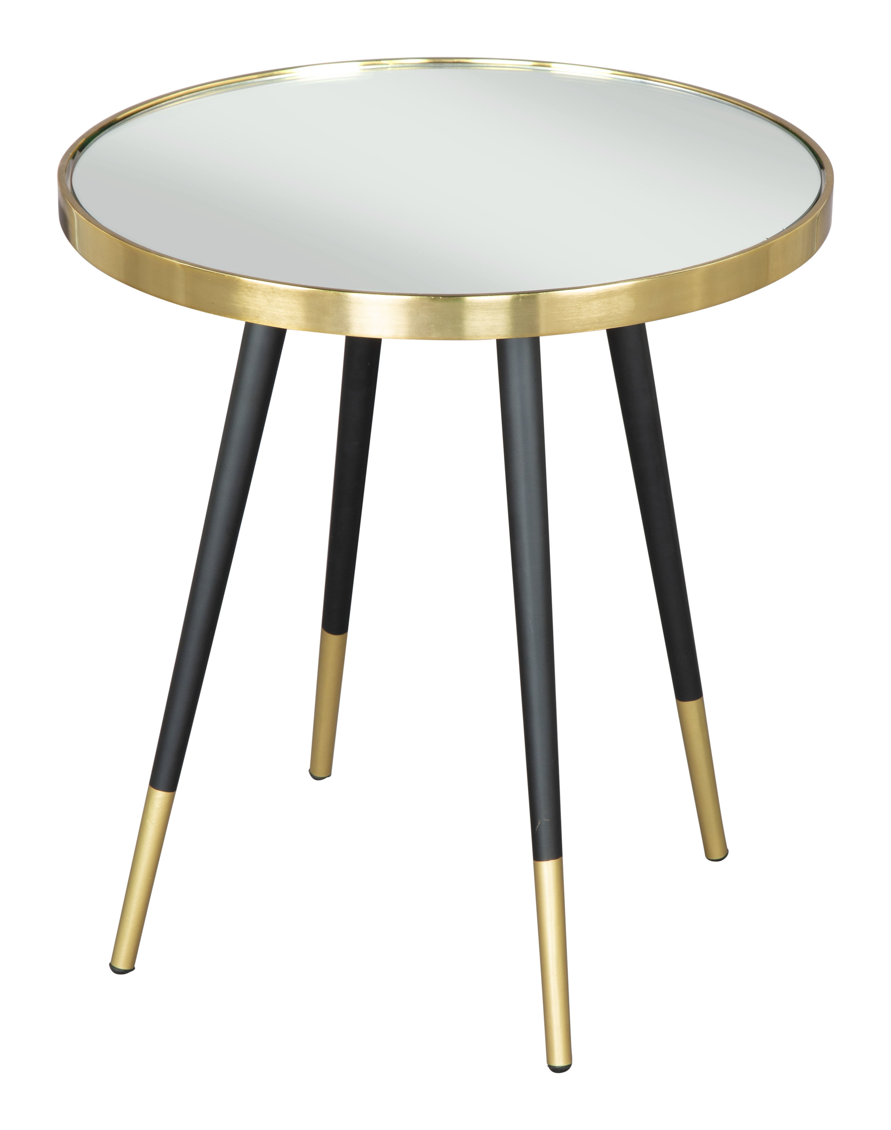 Zuo Modern Particle Side Table Gold and Black