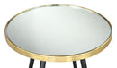 Zuo Modern Particle Side Table Gold and Black