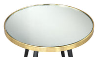 Zuo Modern Particle Side Table Gold and Black