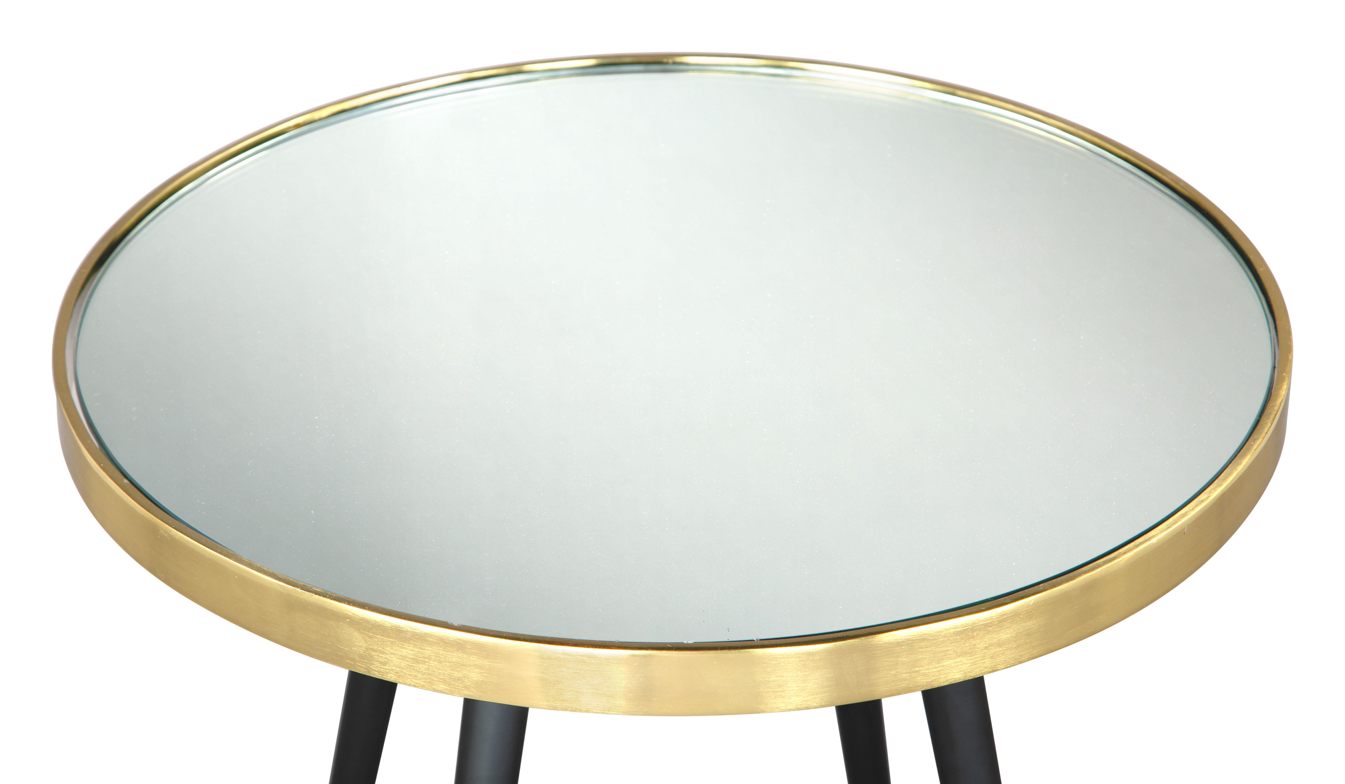 Zuo Modern Particle Side Table Gold and Black