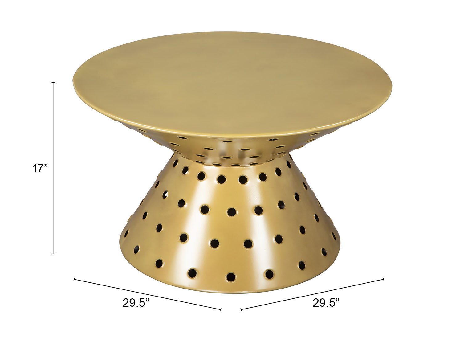 Zuo Modern Electron Coffee Table Gold