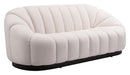 Zuo Modern Bhutan Sofa in Cream/Light Gray