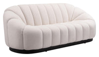 Zuo Modern Bhutan Sofa in Cream/Light Gray