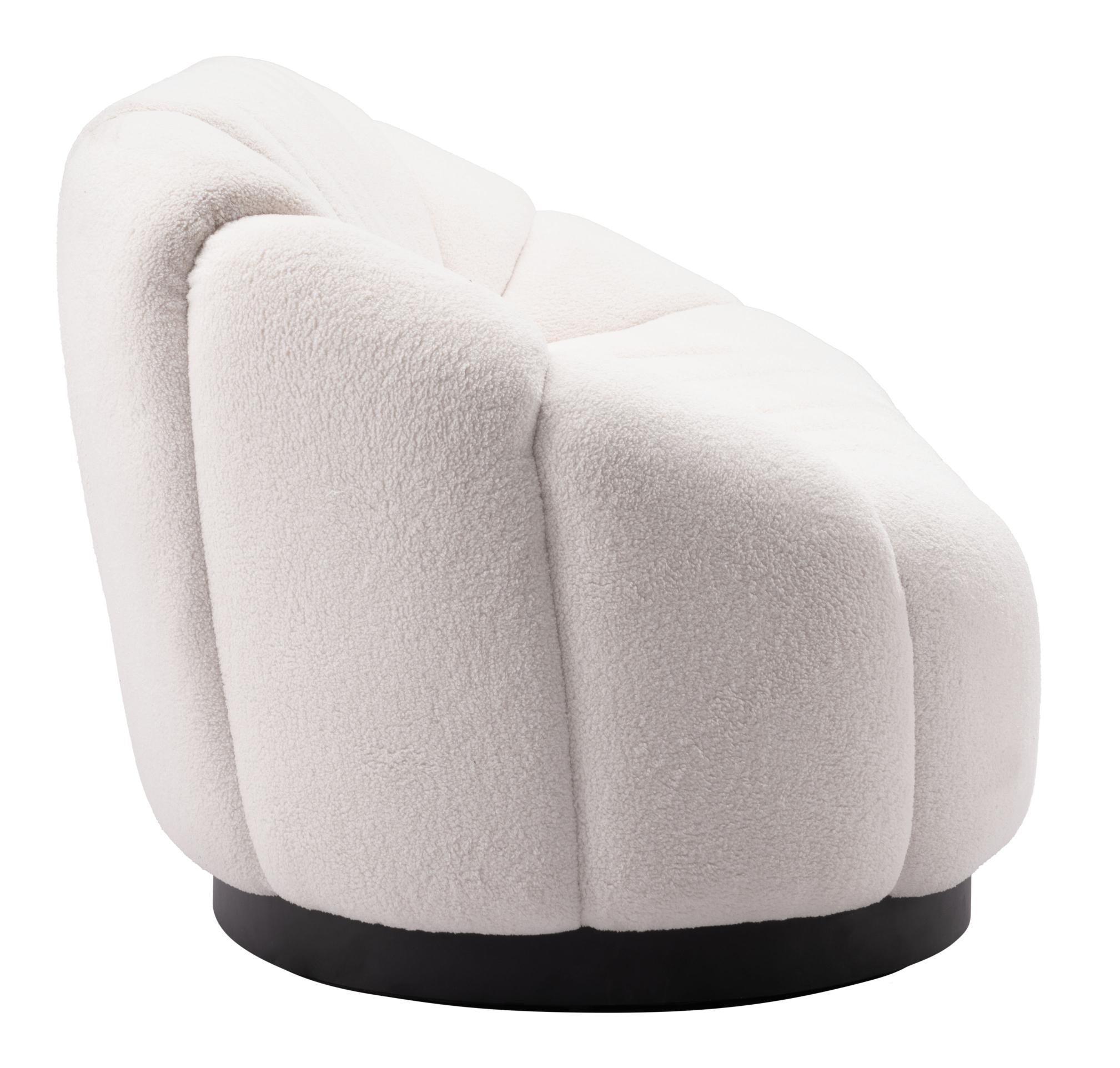 Zuo Modern Bhutan Sofa in Cream/Light Gray