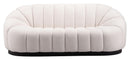 Zuo Modern Bhutan Sofa in Cream/Light Gray