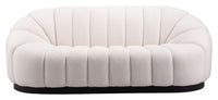 Zuo Modern Bhutan Sofa in Cream/Light Gray