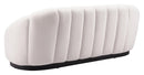 Zuo Modern Bhutan Sofa in Cream/Light Gray