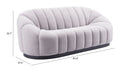 Zuo Modern Bhutan Sofa in Cream/Light Gray