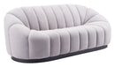 Zuo Modern Bhutan Sofa in Cream/Light Gray