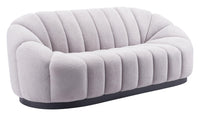 Zuo Modern Bhutan Sofa in Cream/Light Gray