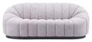 Zuo Modern Bhutan Sofa in Cream/Light Gray