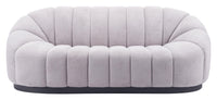 Zuo Modern Bhutan Sofa in Cream/Light Gray