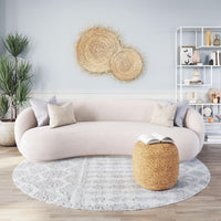 Zuo Modern Tibet Sofa in Cream/Olive Green
