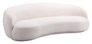 Zuo Modern Tibet Sofa in Cream/Olive Green