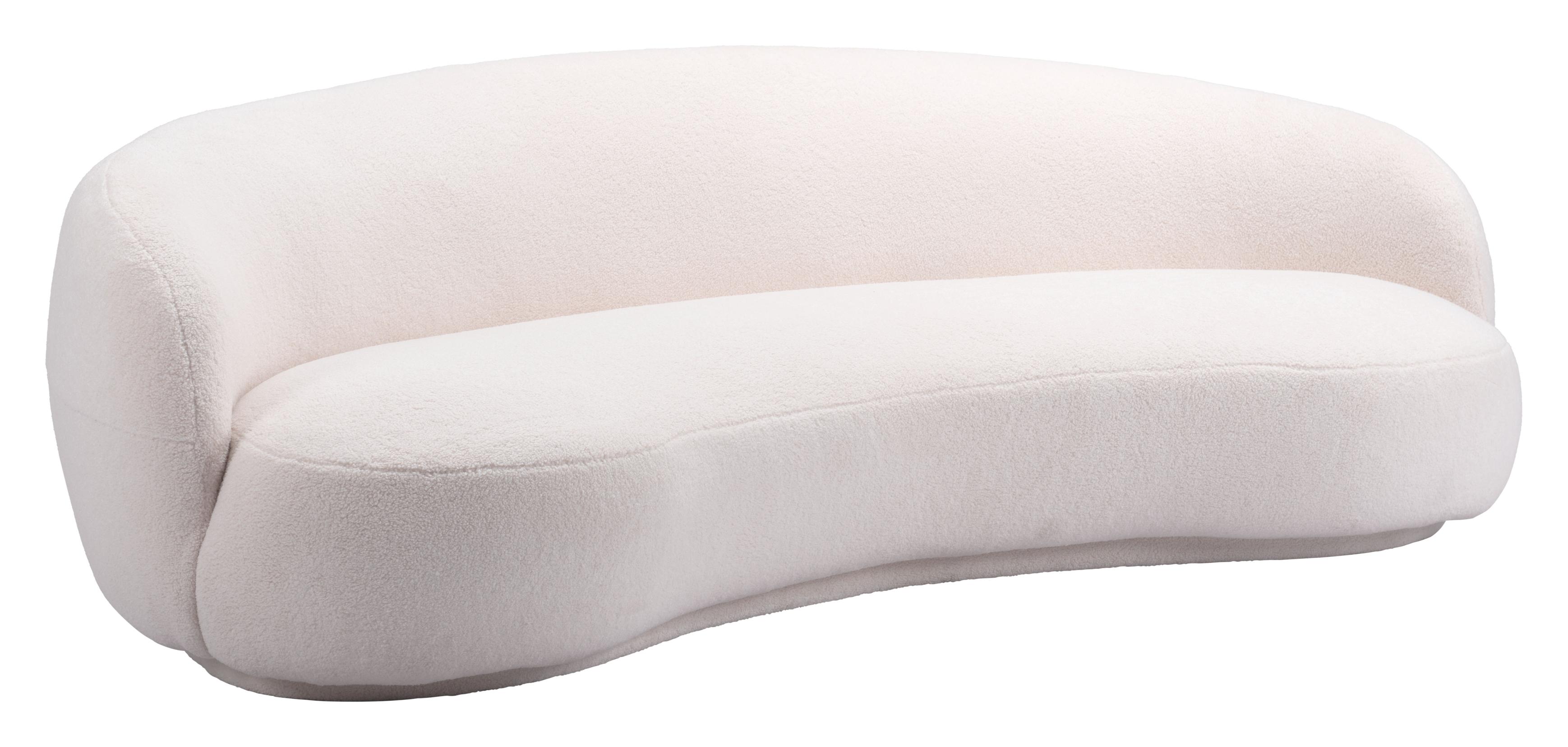 Zuo Modern Tibet Sofa in Cream/Olive Green