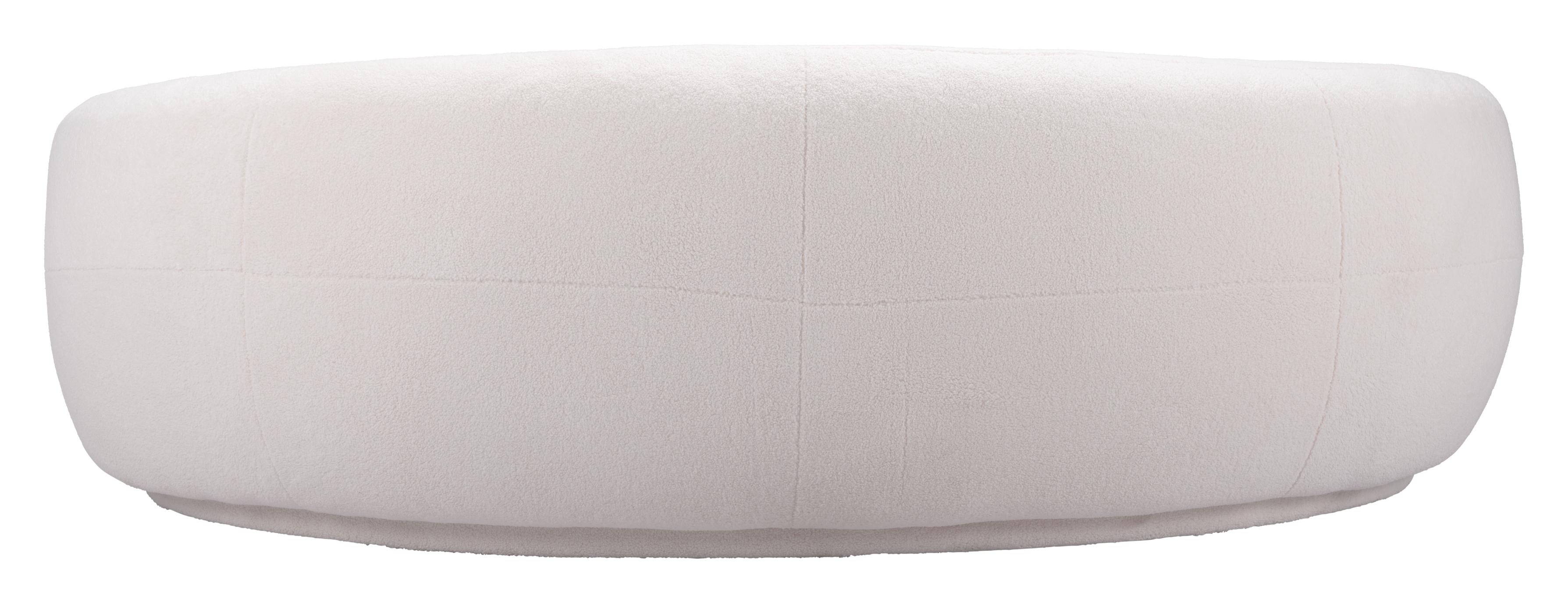 Zuo Modern Tibet Sofa in Cream/Olive Green