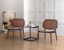 Zuo Modern Priest Lounge Chair Walnut