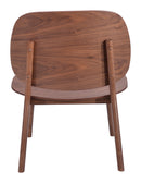 Zuo Modern Priest Lounge Chair Walnut