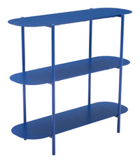 Zuo Modern Tre Console Table in Blue/White