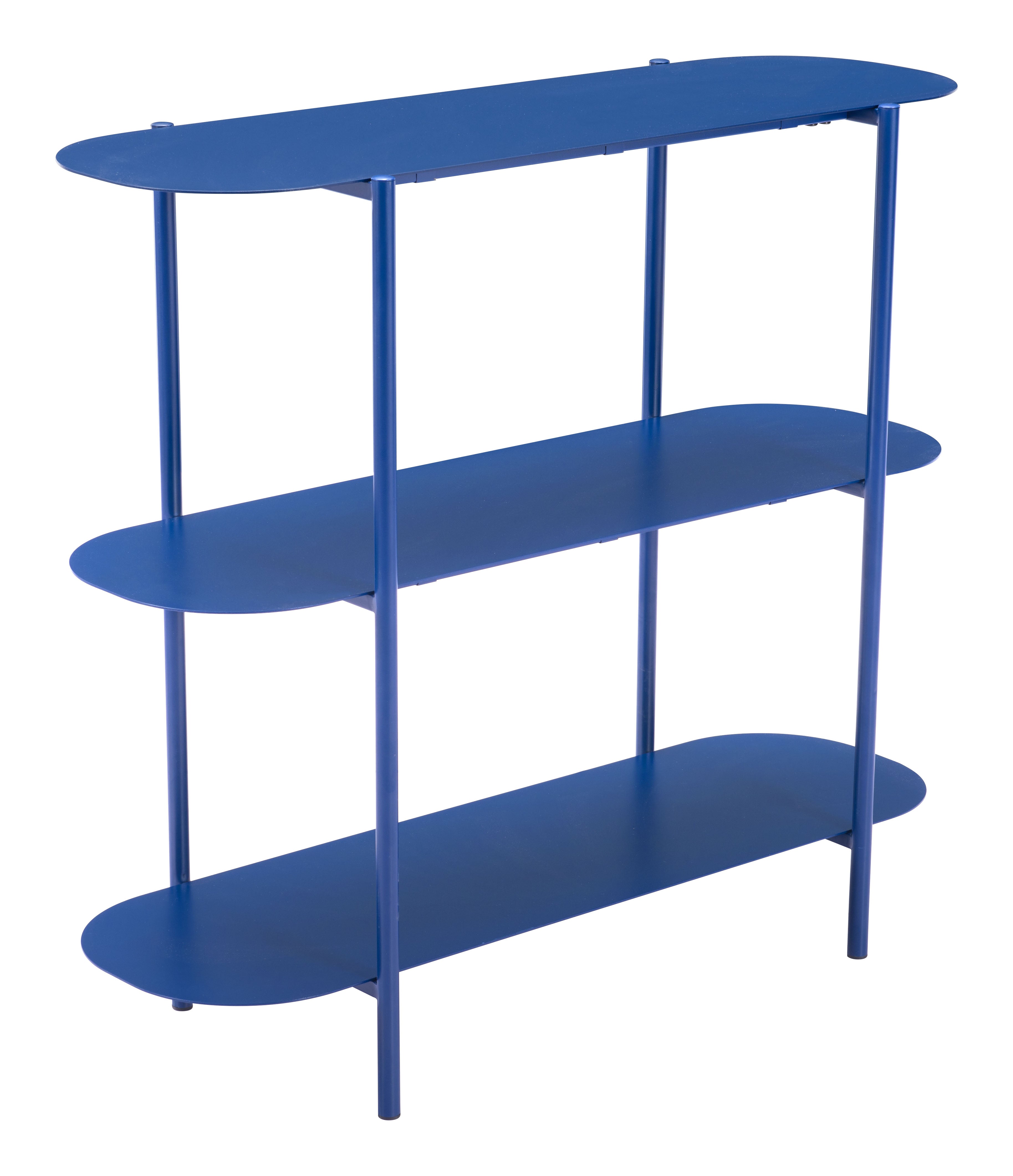 Zuo Modern Tre Console Table in Blue/White