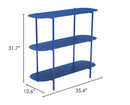 Zuo Modern Tre Console Table in Blue/White