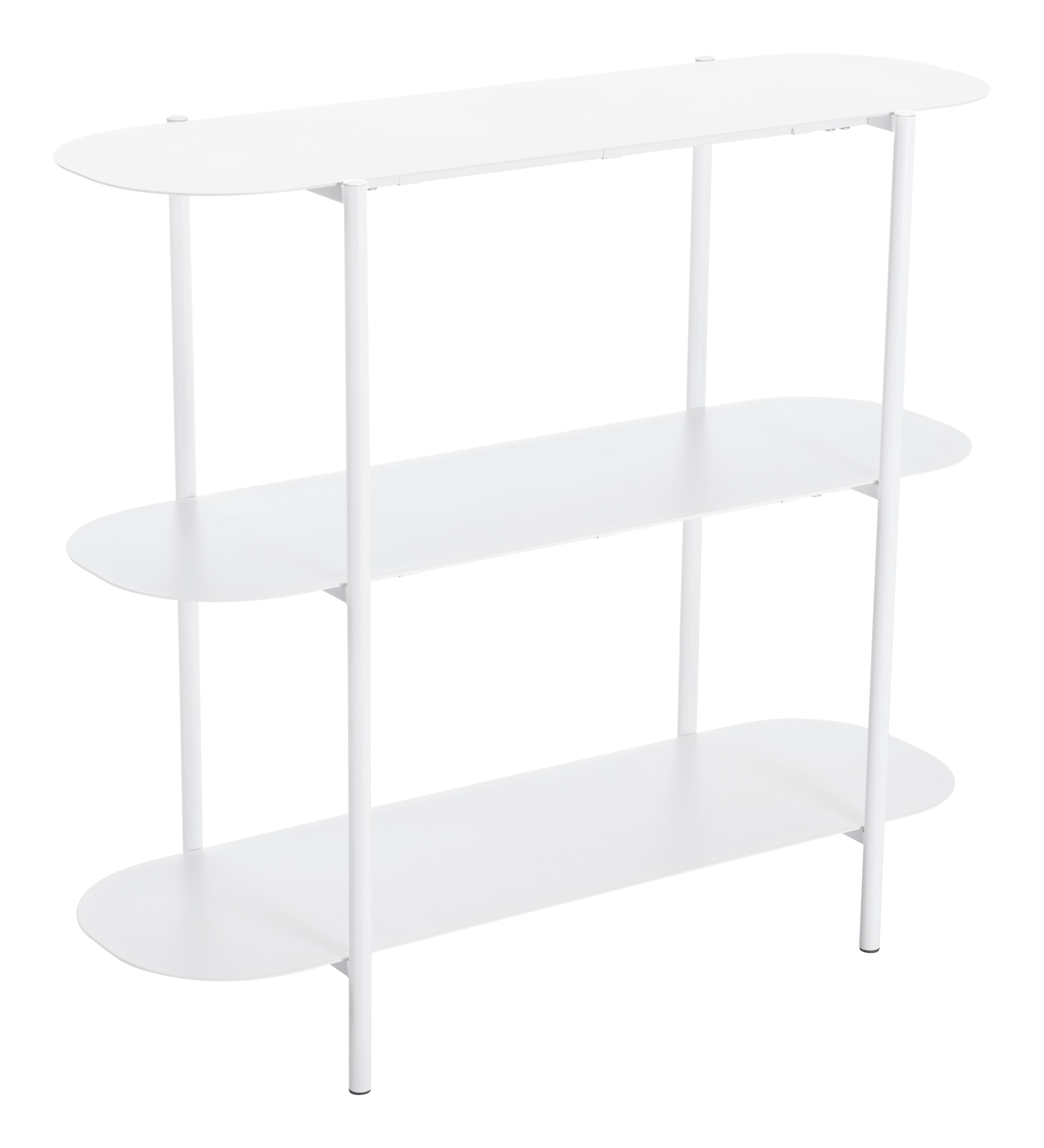 Zuo Modern Tre Console Table in Blue/White