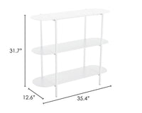 Zuo Modern Tre Console Table in Blue/White