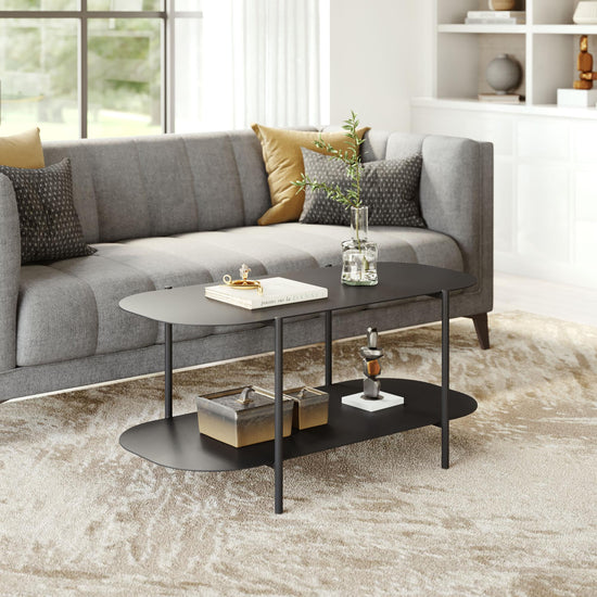 Zuo Modern Pullman Coffee Table in Black/White