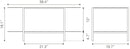 Zuo Modern Pullman Coffee Table in Black/White