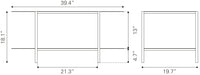 Zuo Modern Pullman Coffee Table in Black/White