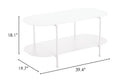 Zuo Modern Pullman Coffee Table in Black/White