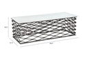 Zuo Modern Duchess Coffee Table White and Antique Bronze