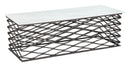 Zuo Modern Duchess Coffee Table White and Antique Bronze