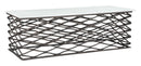 Zuo Modern Duchess Coffee Table White and Antique Bronze