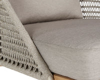 Sunpan Andria Lounge Chair - Palazzo Taupe / Arashi Black
