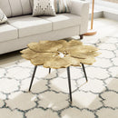 Zuo Modern Gingko Coffee Table Antique Brass