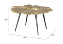 Zuo Modern Gingko Coffee Table Antique Brass