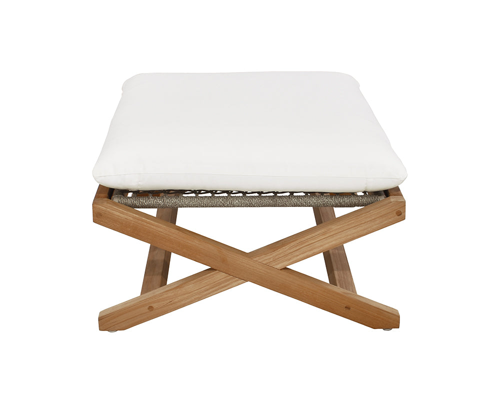Sunpan Bari Teak Stool in Charcoal