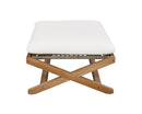 Sunpan Bari Teak Stool in Charcoal