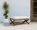 Sunpan Bari Teak Stool in Charcoal
