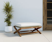 Sunpan Bari Teak Stool in Charcoal