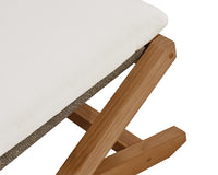 Sunpan Bari Teak Stool in Charcoal