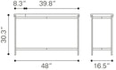 Zuo Modern Saber Console Table in Multicolor