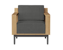 Sunpan Cagliari Armchair in Gracebay Grey / Palazzo Cream