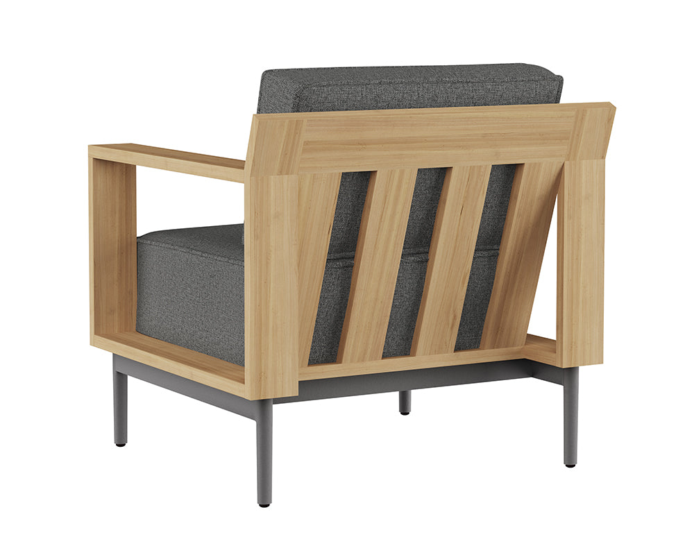 Sunpan Cagliari Armchair in Gracebay Grey / Palazzo Cream