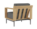 Sunpan Cagliari Armchair in Gracebay Grey / Palazzo Cream