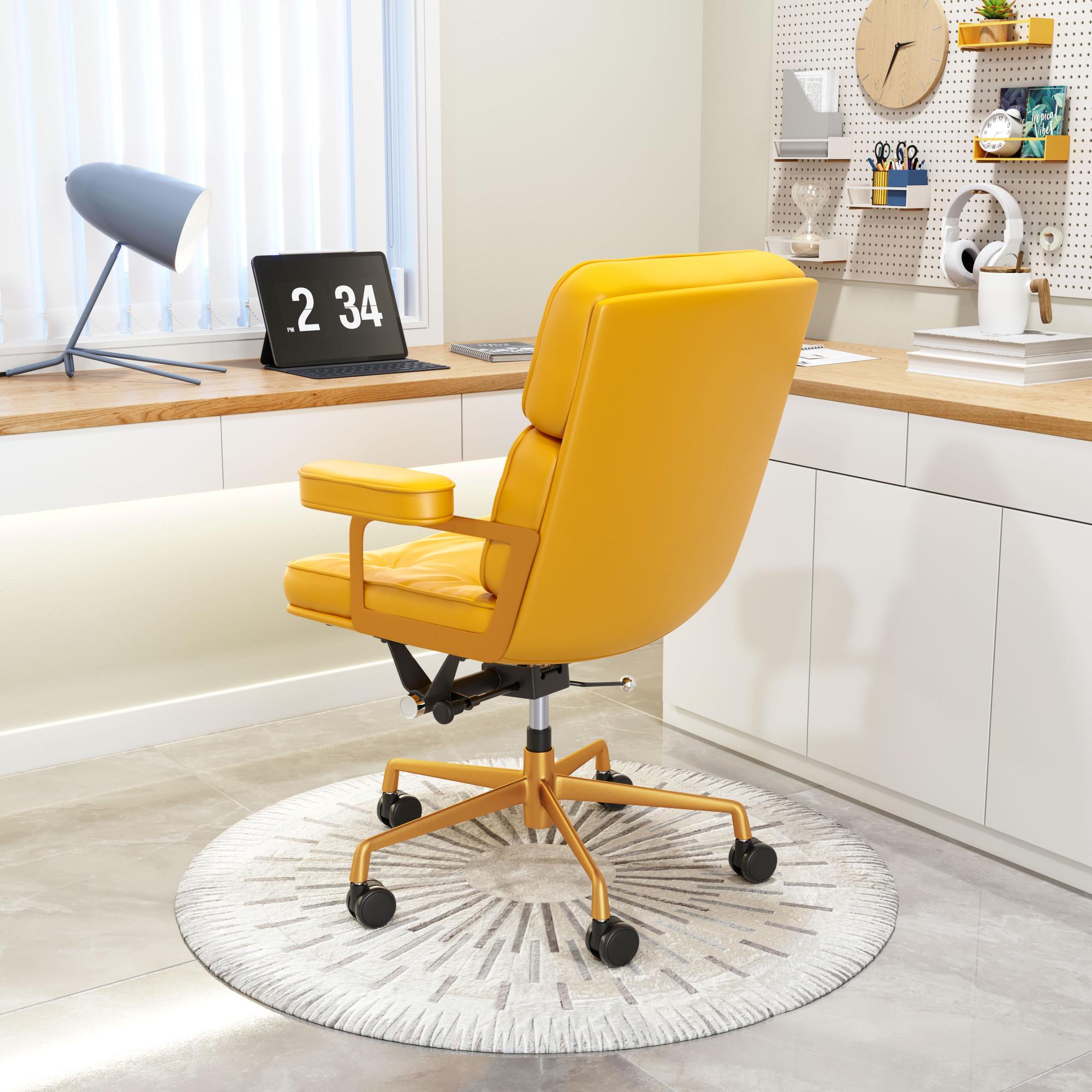 Zuo Modern Smiths Office Chair Yellow