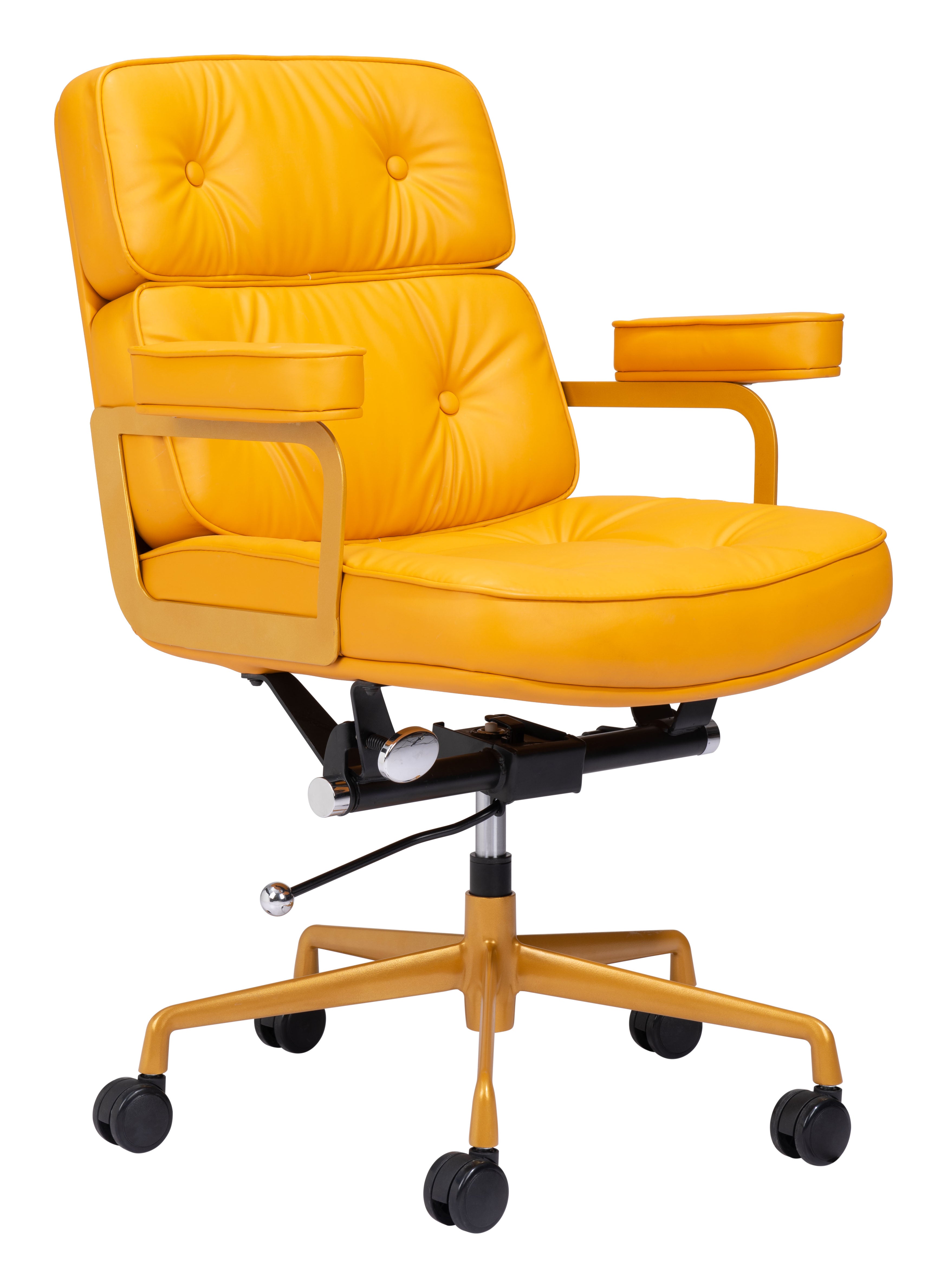 Zuo Modern Smiths Office Chair Yellow